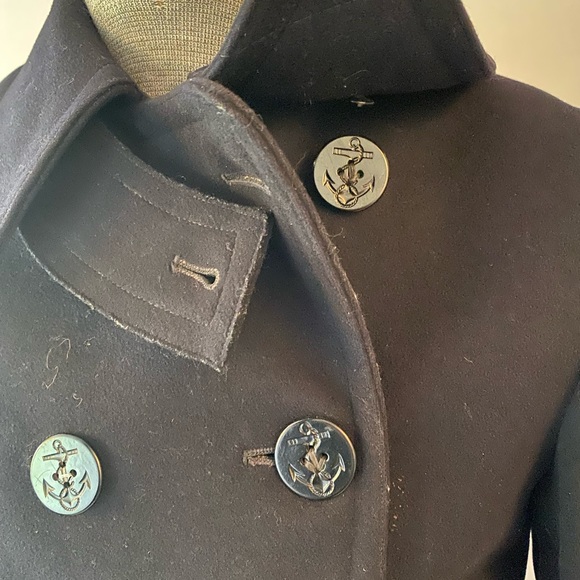 Vintage WW II authentic wool Naval Pea Coat. So sharp/very nice condition. - Picture 6 of 11